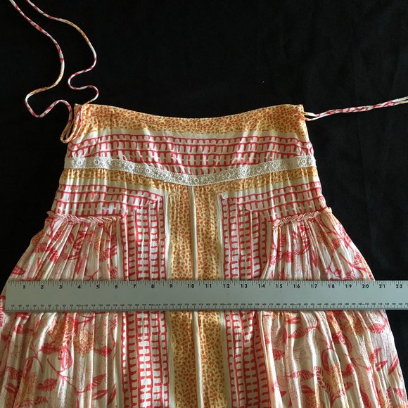 Rare Free People Squared Off Convertible Printed Maxi Skirt & Dress Sz S - Picture 11 of 16